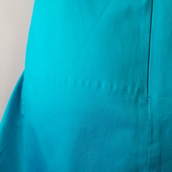 Aqua blue strapless fitted dress - Picture 11 of 11